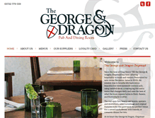 Tablet Screenshot of georgeanddragonchipstead.com